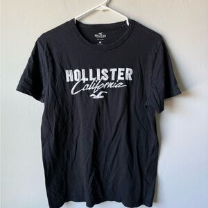 Hollister Black Graphic Tee for Men